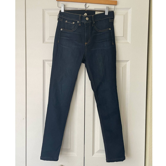 Rag & Bone Dark Bedford Wash High Rise Skinny Ankle Jeans • Size 25 🔴 - Picture 2 of 3